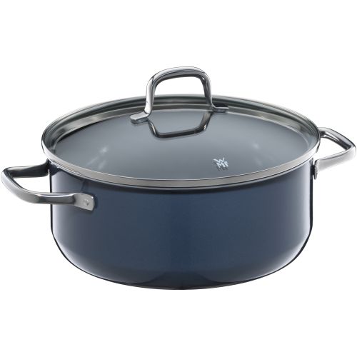 Bild: WMF Fusiontec Essential Bratentopf mit Deckel, 24 cm, Blueberry