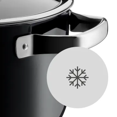 WMF Glasdeckel Fusiontec Essential 16 cm 0517455290 | Topfdeckel Glas/Edelstahl | spülmaschinengeeignet