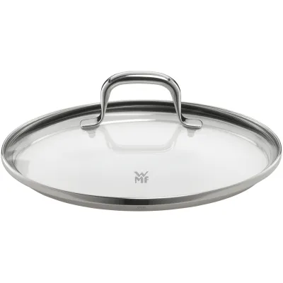 WMF Glasdeckel Fusiontec Essential 20 cm | Ersatzdeckel Topf | Edelstahlgriff | spülmaschinengeeignet | durchsichtig