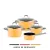 Bild: WMF Topf-Set Fusiontec Essential Pro 0521455290 | 4-teilig | Induktion & Backofen | kratzfest | Mango Yellow