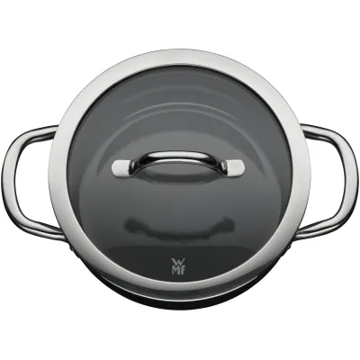 WMF Fusiontec Inspire Bratentopf 20 cm | mit Deckel | schnittfest | für alle Herdarten | schwarz