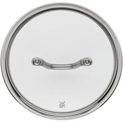 WMF Glasdeckel Fusiontec Inspire 20 cm | Backofengeeignet | Edelstahlgriff | Glas | edelstahl/durchsichtig