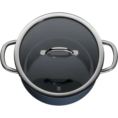 WMF Kochtopf Fusiontec Inspire 24 cm 0516835290 | Topf mit Deckel | induktionsgeeignet | kratzfest | Farbe: Blueberry