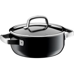 WMF Fusiontec Mineral Bratentopf mit Glasdeckel, 20 cm, Black 