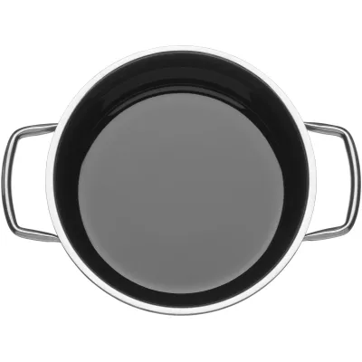 WMF Fleischtopf Fusiontec Mineral 20cm | FUSIONTEC Material | Glasdeckel | Made in Germany | schwarz