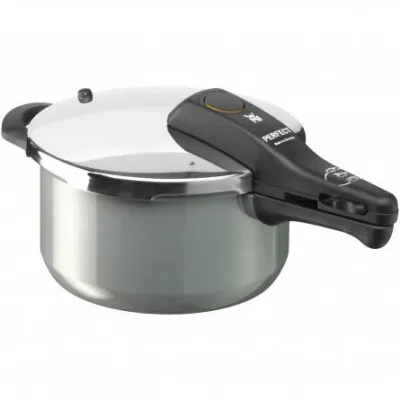 WMF Schnellkochtopf Fusiontec Perfect 4,5l | Induktionsgeeignet | Edelstahl | 22 cm | Schnittfest | anthrazit