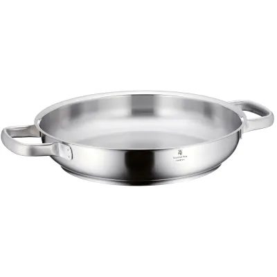 WMF Servierpfanne Gourmet Plus 28 cm | Edelstahl Induktion | unbeschichtet | backofenfest | spülmaschinengeeignet