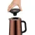 Bild: WMF Isolierkanne Impulse 690666600 | Thermoskanne 1L | Cromargan Edelstahl | Druckverschluss | Glaseinsatz | Kupfer