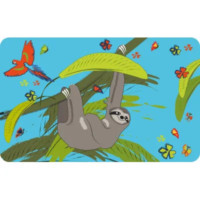 WMF Kinderbesteck-Set Faultier Tommi 1286066040 | 4-teilig | ergonomisch | Edelstahl Cromargan | ab 3 Jahren | poliert