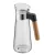 Bild: WMF Wasserkaraffe Kineo 0651526030 | 1,0 l Glaskaraffe mit Holzgriff | Borosilikatglas | Sieb | Transparent