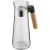 Bild: WMF Wasserkaraffe Kineo 0651526030 | 1,0 l Glaskaraffe mit Holzgriff | Borosilikatglas | Sieb | Transparent