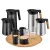 Bild: WMF Wasserkaraffe Kineo 0651526030 | 1,0 l Glaskaraffe mit Holzgriff | Borosilikatglas | Sieb | Transparent
