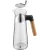 Bild: WMF Wasserkaraffe Kineo 0651526030 | 1,0 l Glaskaraffe mit Holzgriff | Borosilikatglas | Sieb | Transparent