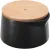 Bild: WMF Zuckerdose Kineo 0651569440 | schwarz | Steingut & Buchenholz | skandinavisches Design | spülmaschinengeeignet