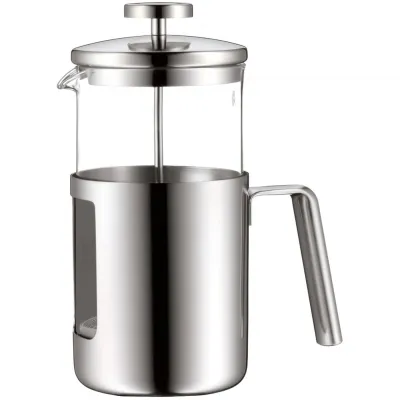 WMF French Press Kaffeebereiter 1L | 8 Tassen | Glas & Cromargan Edelstahl matt | spülmaschinengeeignet