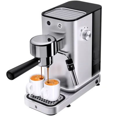 WMF Espressomaschine Siebträger Lumero 0412360011 | 15 bar | Thermoblock | Milchaufschäumer | Edelstahl matt | 1,4 l