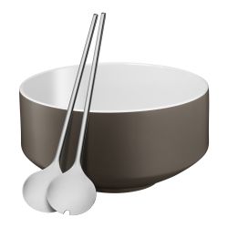 WMF Moto Salatschalen-Set 3-teilig Lava Grey Satin