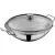 Bild: WMF Wok-Set Party Taiwan 36 cm | Induktion | Edelstahl 18/10 | Glasdeckel | Ablagerost | backofengeeignet | silber