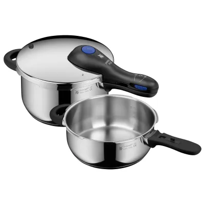 WMF Schnellkochtopf-Set Perfect Plus 0794459990 | One Pot | 4,5+3,0L | Edelstahl 18/10 | Induktion | silber
