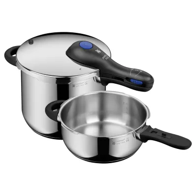 WMF Schnellkochtopf-Set Perfect Plus 0794469990 | One Pot | 6,5L & 3,0L | Edelstahl | Cromargan | Induktion | silber