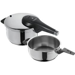 WMF Perfect Premium Schnellkochtopf Set 4,5l + 3l mit Einsatz