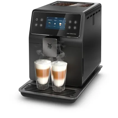WMF Kaffeevollautomat Perfection 740L | 15 Getränke | Double Thermoblock | Edelstahl-Mahlwerk | Touchscreen | schwarz