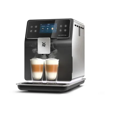 WMF Kaffeevollautomat Perfection 840L | Edelstahl/Schwarz | 15 Spezialitäten | Touchscreen | Milchsystem