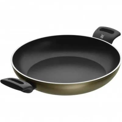 WMF Servierpfanne PermaDur Element 545304021 | Bratpfanne 30 cm Induktion | Aluminium Antihaft | hoher Rand | Grün