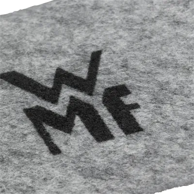 WMF Pfannenschutzmatten-Set 2 Stück 0794726040 | Pfannenschutz 38 cm | Filz | stapelbar | grau