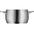 Bild: WMF Topf-Set Quality One 5-teilig | Induktion geeignet | Glasdeckel | Cromargan Edelstahl poliert | Edelstahl/Rot
