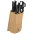 Bild: WMF Messerblock Set Sequence 1882199992 | Küchenmesser 6-teilig | Edelstahl Performance Cut | Bambus | hellbraun/schwarz