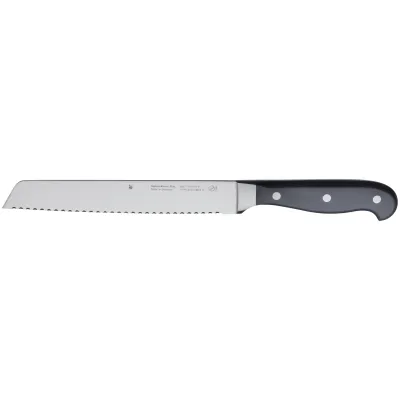 WMF Brotmesser Spitzenklasse Plus 1896076032 | 20 cm Klinge Doppelwellenschliff | Performance Cut | Edelstahl/Schwarz