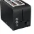 Bild: WMF Toaster Stelio 414210071 | 2 Scheiben | Edelstahl matt | 7 Bräunungsstufen | Brötchenaufsatz | Schwarz