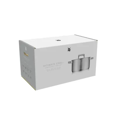 WMF Bratentopf Ultimate Cool+ 20 cm | Edelstahl | Induktion | Cool+ Griffe | Innenskalierung | spülmaschinengeeignet