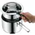 Bild: WMF Simmertopf 1,5l 18cm | Wasserbadtopf mit Thermometer | Edelstahl Induktion | spülmaschinengeeignet | Silber
