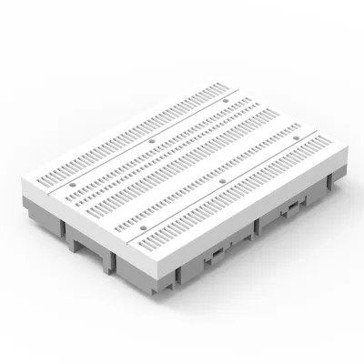 Wöhner Sammelschienensystem 11405 | CrossBoard 3-polig | 405 mm | 125 A | berührungsgeschützt | 10 kA | modular