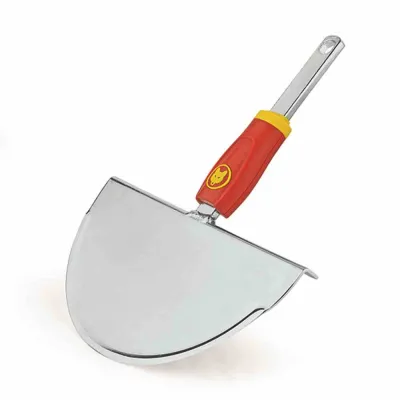 WOLF Garten Halbmond-Kantenstecher RM-M | Rasenkantenschneider 22,5 cm | Metall | scharfe Schneide | mit Trittkante