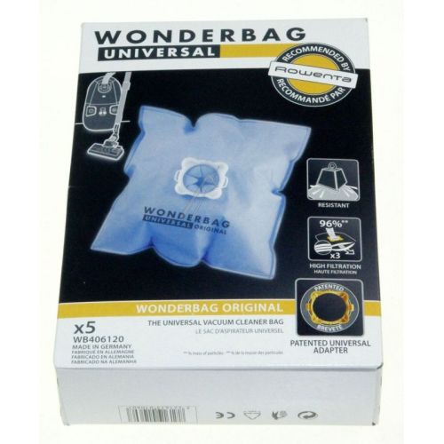 Bild: Wonderbag Beutel für Staubsauger Groupe Seb WB406120 5er-Pack Mikrofaser