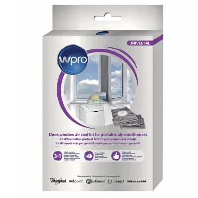 Whirlpool CAK002 Fensterdichtung für mobile Klimaanlagen | universal | Dichtungssatz Fenster & Türen | einfache Montage | Hot Air Stop
