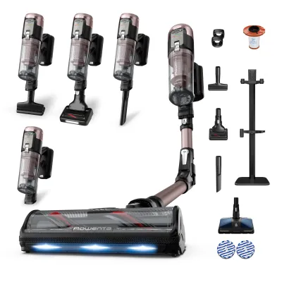 Rowenta Akku-Staubsauger X-Force Flex 16.60 Animal Aqua | kabellos | 315 AW | 2h Laufzeit | Flex-Technologie