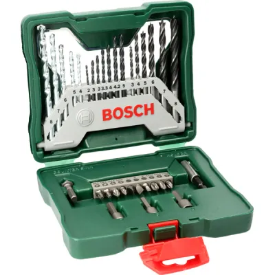 X-Line Bohrer- und Schrauber-Set, 33-teilig, Bohrer- & Bit-Satz (grün)
