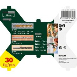 X-Line Titanium Bohrer- und Schrauber-Set, 30-teilig, Bohrer- & Bit-Satz (grün)
