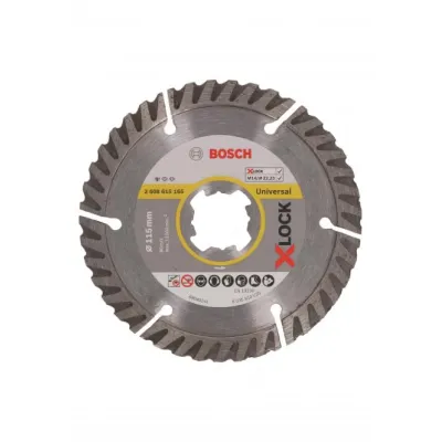 Bosch Diamanttrennscheibe X-LOCK 115 mm | 22,23 mm | für Beton, Stein, Naturstein | lange Lebensdauer