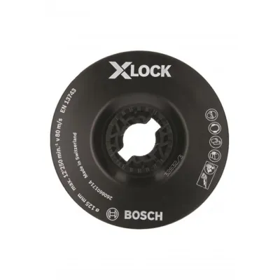 Bosch Stützteller 2608601714 | X-LOCK | weich | Ø 125 mm | hitzebeständig | für Winkelschleifer | langlebig