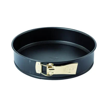 Dr. Oetker Springform Classic 02514 | Kuchenform rund Ø 28 cm | Antihaft | Flachboden | Stahl | schwarz