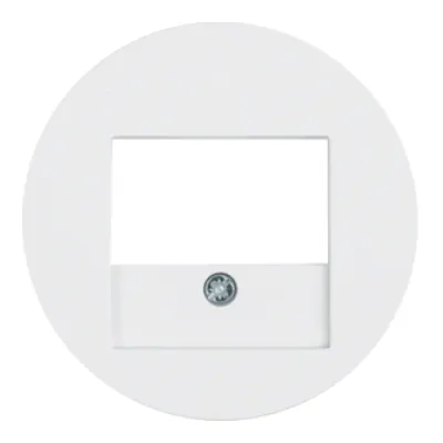 Berker Zentralplatte 10382089 TAE Abdeckung R.1/R.3/R.Classic | Unterputz | Kunststoff | glänzend | polarweiß RAL 9010