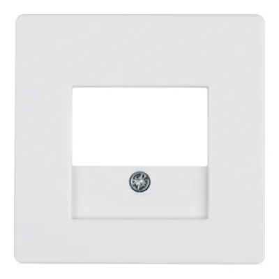 Berker Zentralstück TAE-Steckdose 10336089 Q.1 | Zentralplatte | Unterputz | Duroplast | halogenfrei | matt | polarweiß