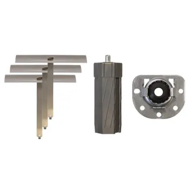 Kaiser Nienhaus Zubehör-Set 232111 | Rollladenantrieb Montage-Set SW60 | Wellenkapsel | Gegenlager | 5 Aufhängefedern