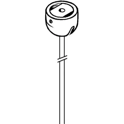 ZUM Stahlseilabhaengung 2000mm 60280062 SET 1,8x2000 schwarz