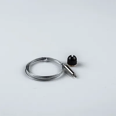 ZUM Stahlseilabhaengung 2000mm 60280062 SET 1,8x2000 schwarz
